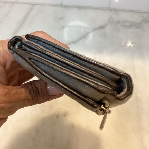 Michael Kors Hudson Pebbled Leather Card Case Wallet - Picture 3 of 13